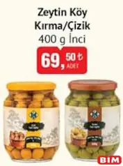 İNCİ ZEYTİN KÖY KIRMA/ÇİZİK 400 G